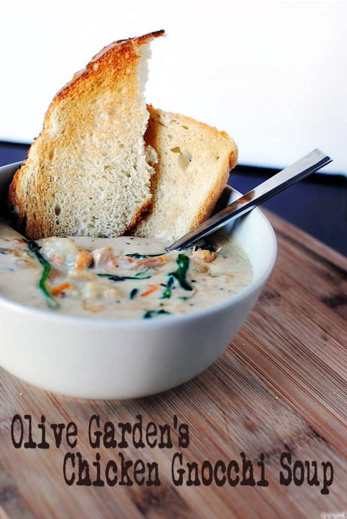 Slow Cooker Copy Cat Olive Garden Chicken Gnocchi Soup {Pass the Sushi}