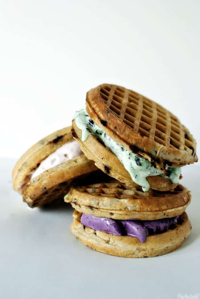Waffle Ice Cream Sandwiches Pass The Sushi