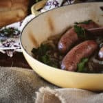 Braised Cola Onions and Sausage