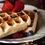 Belgian-Style Yeast Waffles from PasstheSushi.com