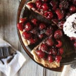 Chocolate Mascarpone Raspberry Pie from PasstheSushi.com