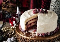 Cranberry Vanilla Bean Cake from PasstheSushi.com