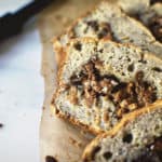 Banana Peanut Butter Swirl Bread \ PasstheSushi.com