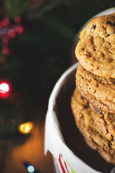 Peanut Butter Cookies with Chocolate Chunks