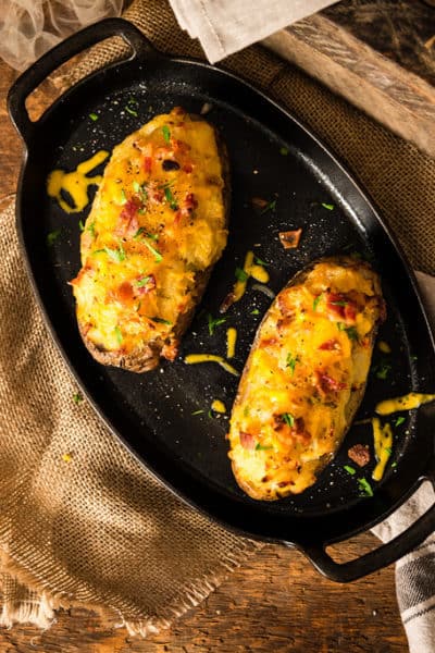 Twice Baked Potatoes with Bacon