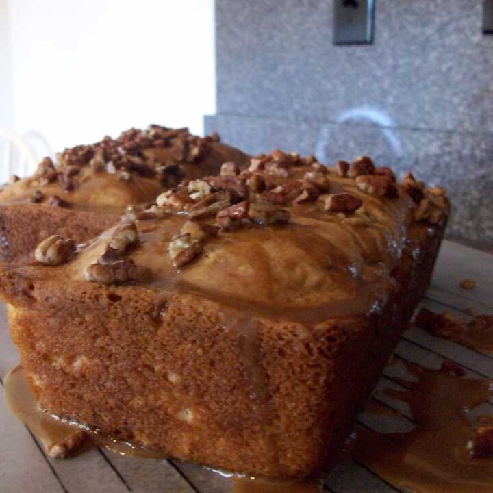 Praline Apple Bread - A quick bread recipe from PassTheSushi.com