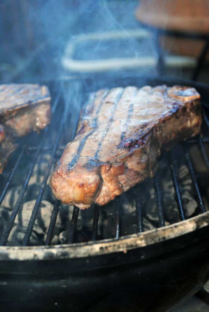 Grilling ideas: Grilled Rib Eye Steak with Caramel-Brandy Mushroom Sauce \\ Recipe on PassTheSushi.com