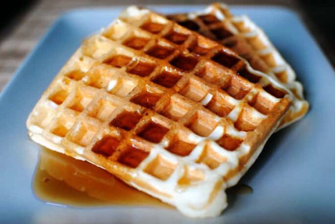 Buttermilk Ricotta Waffles \\ Recipe on PassTheSushi.com