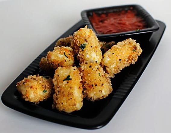 Panko Coated Fried Mozzarella Sticks Recipe \\ PassTheSushi.com