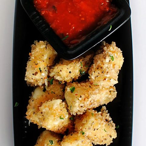 Panko Coated Fried Mozzarella Sticks