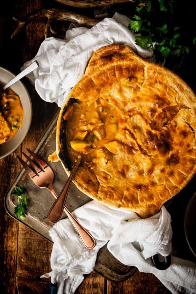 Curried Turkey Pot Pie | Kita Roberts PassTheSushi