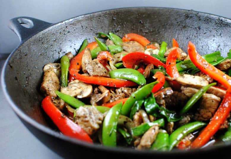 Black Pepper Pork Stir Fry | Kita Roberts PassTheSushi.com