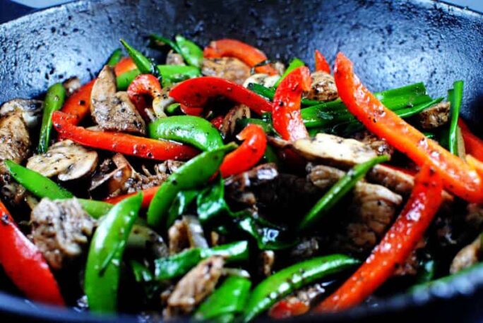 Black Pepper Pork Stir Fry | Kita Roberts PassTheSushi.com