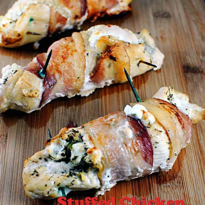 Bacon Wrapped Goat Cheese Stuffed Chicken Breasts Kita Roberts