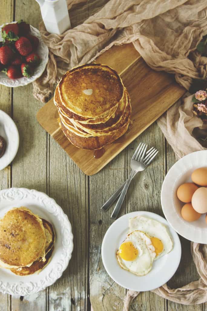 Classic Buttermilk Pancakes | Kita Roberts PassTheSushi.com