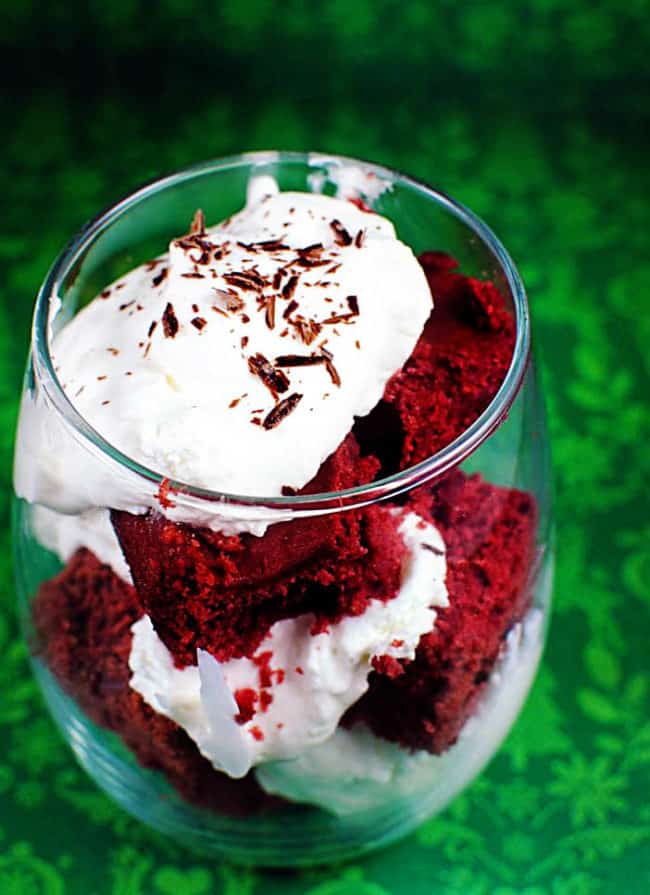 Raspberry Chambord Red Velvet White Chocolate Trifle. Yes, that's a mouth full of words, and a delicious mouth full of food! \\ PassTheSushi.com