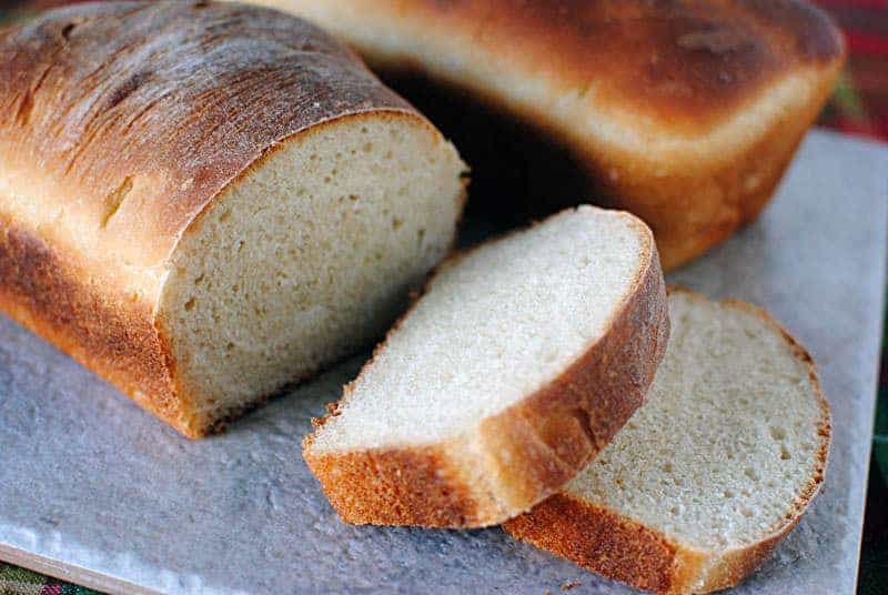 Simple Homemade White Bread (KitchenAid Stand Mixer) 