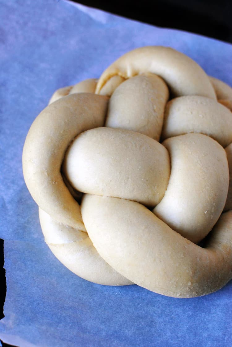 Unbaked Challah dough