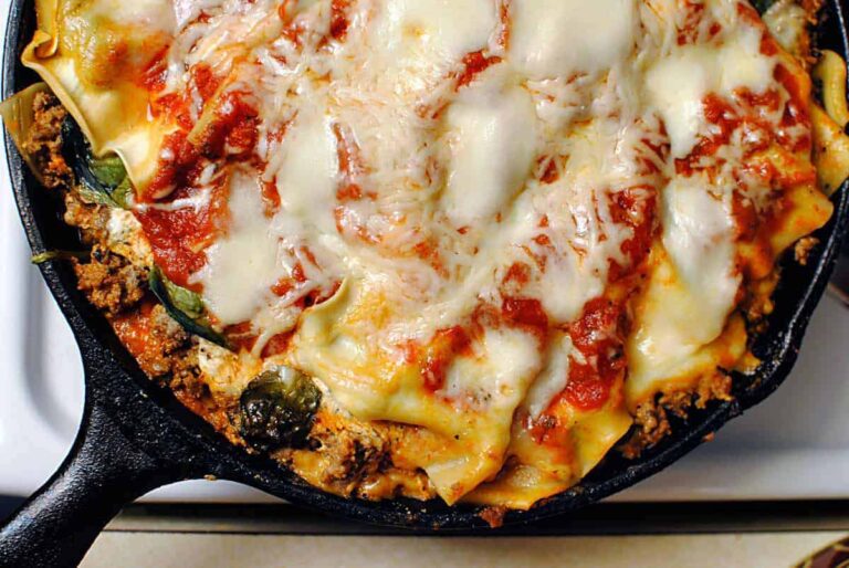 Skillet Lasagna {Quick Dinner Fixins}
