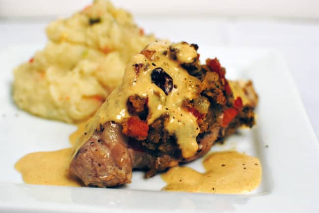 Stuffed Pork Tenderloin Diablo Recipe \\ PassTheSushi.com