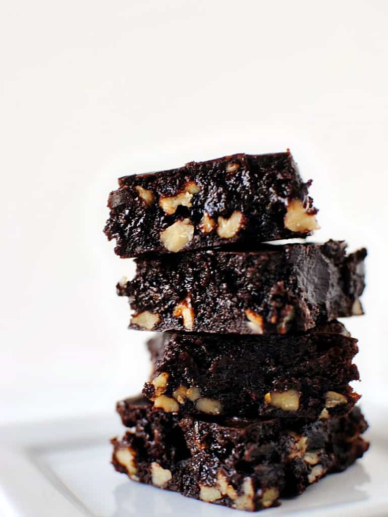 Brown Butter Walnut Brownies Recipe \\ PassTheSushi.com