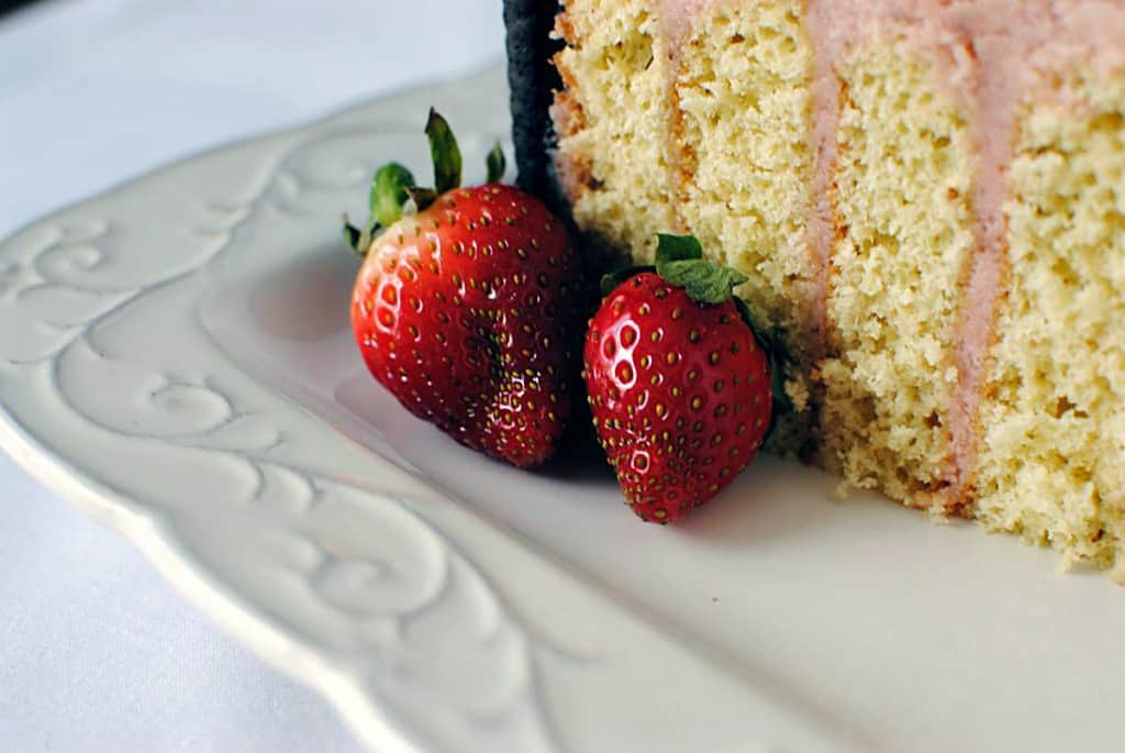 Strawberry Layer Cake Recipe \\ PassTheSushi.com
