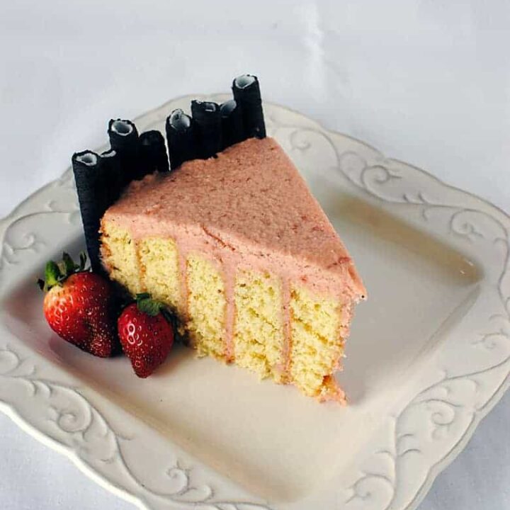 Strawberry Layer Cake Recipe \\ PassTheSushi.com