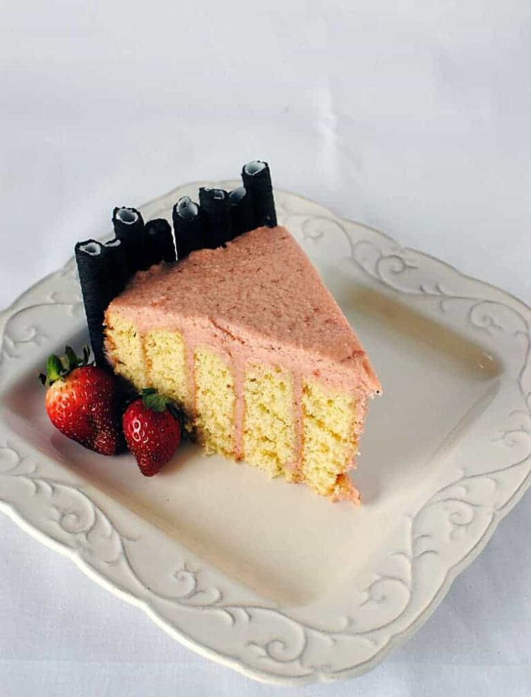 Strawberry Layer Cake for Valentine's Day