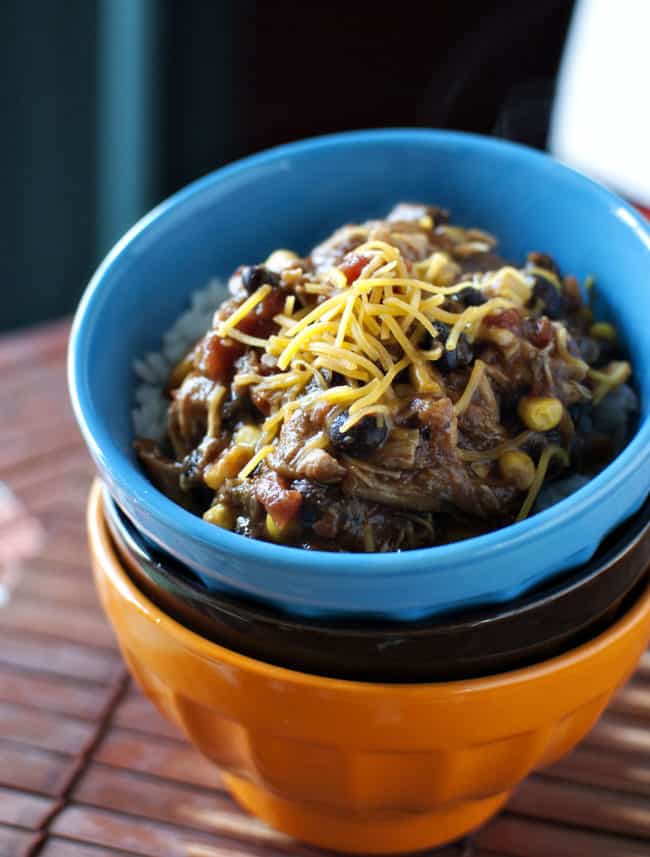 Slow Cooker Chicken Taco Chili Recipe \\ PassTheSushi.com