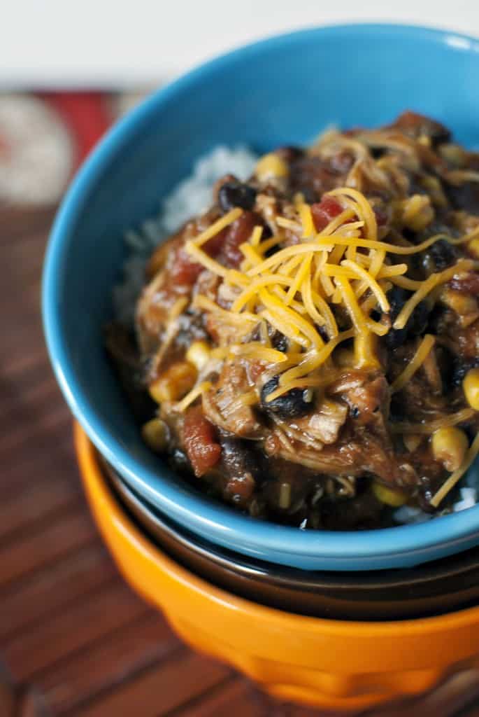 Slow Cooker Chicken Taco Chili Recipe \\ PassTheSushi.com