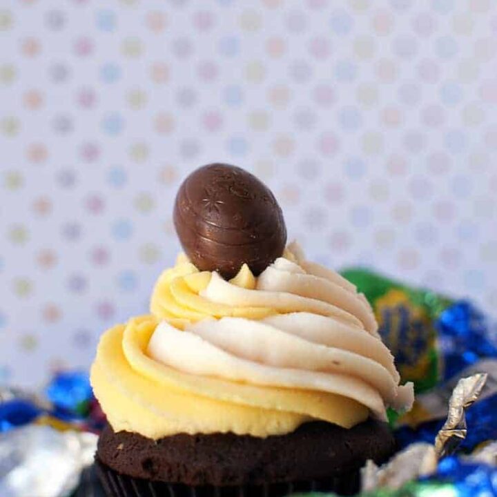 Cadbury Creme Egg Cupcakes