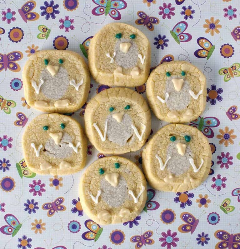 Easter Baby Chick Icebox Cookies