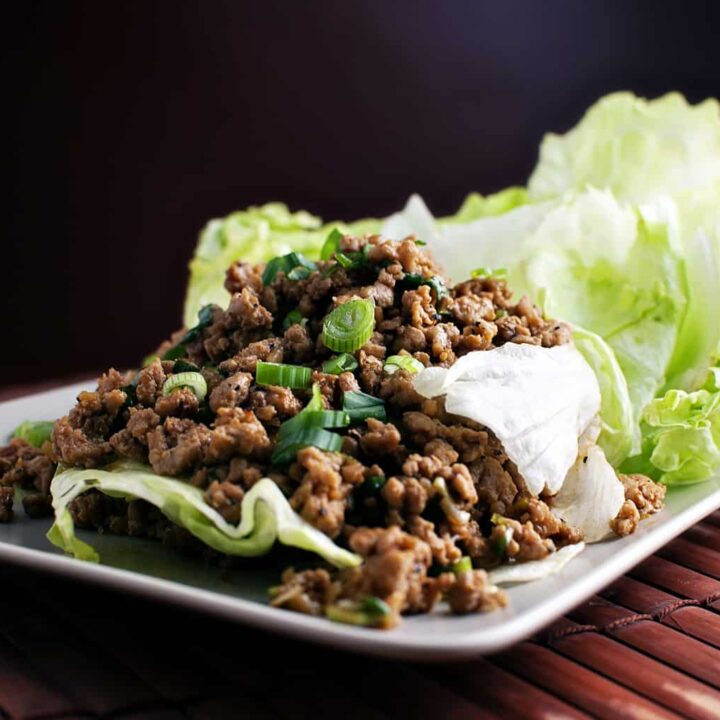 Asian-Spiced Turkey Lettuce Wraps \\ Recipe from PassTheSushi.com