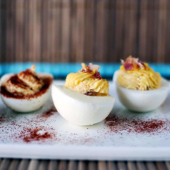Bacon Cheddar Deviled Eggs