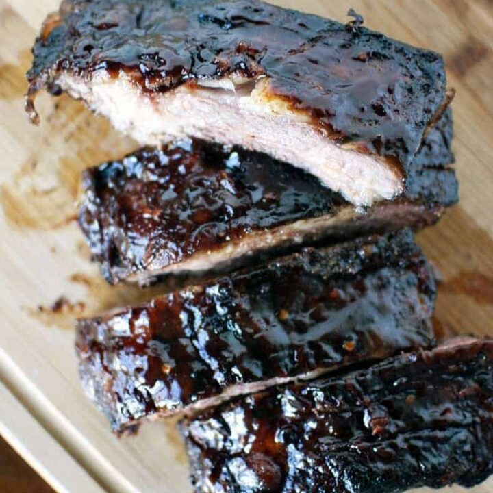 Smoked Beef Ribs with BBQ Sauce