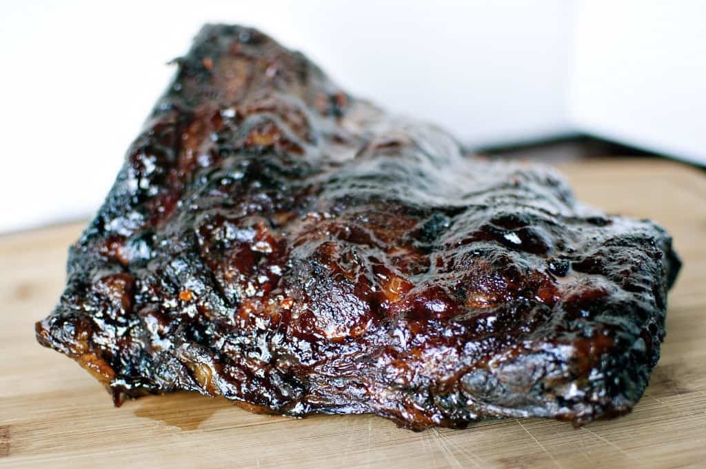 Smoked Beef Ribs with BBQ Sauce - Get the recipe from PassTheSushi.com