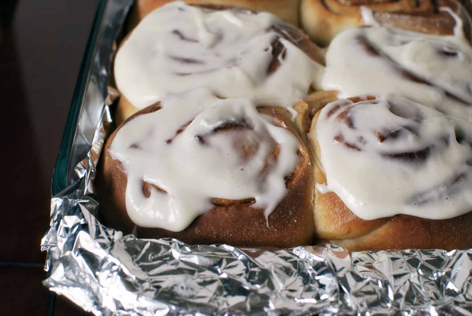 The ultimate cinnamon buns recipe is HERE, and you're going to love it! Yeast-risen cinnamon rolls, made from scratch, topped w/ sweet cream cheese glaze.