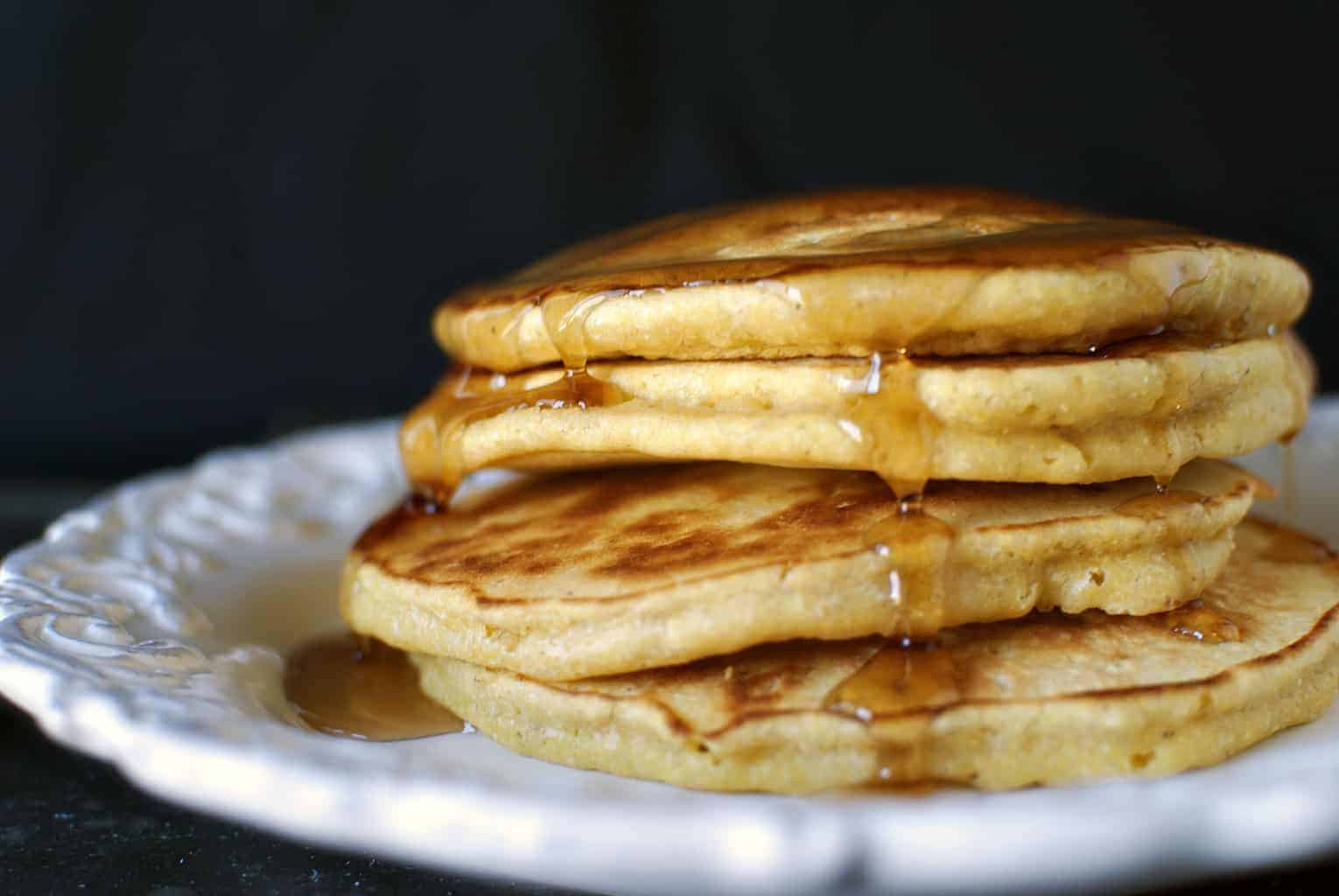 Cornmeal pancakes recipe \\ Pass the Sushi