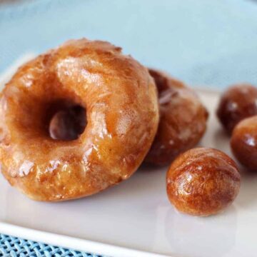 Incredibly Easy Homemade Fried Doughnuts - Get the recipe on PassTheSushi.com