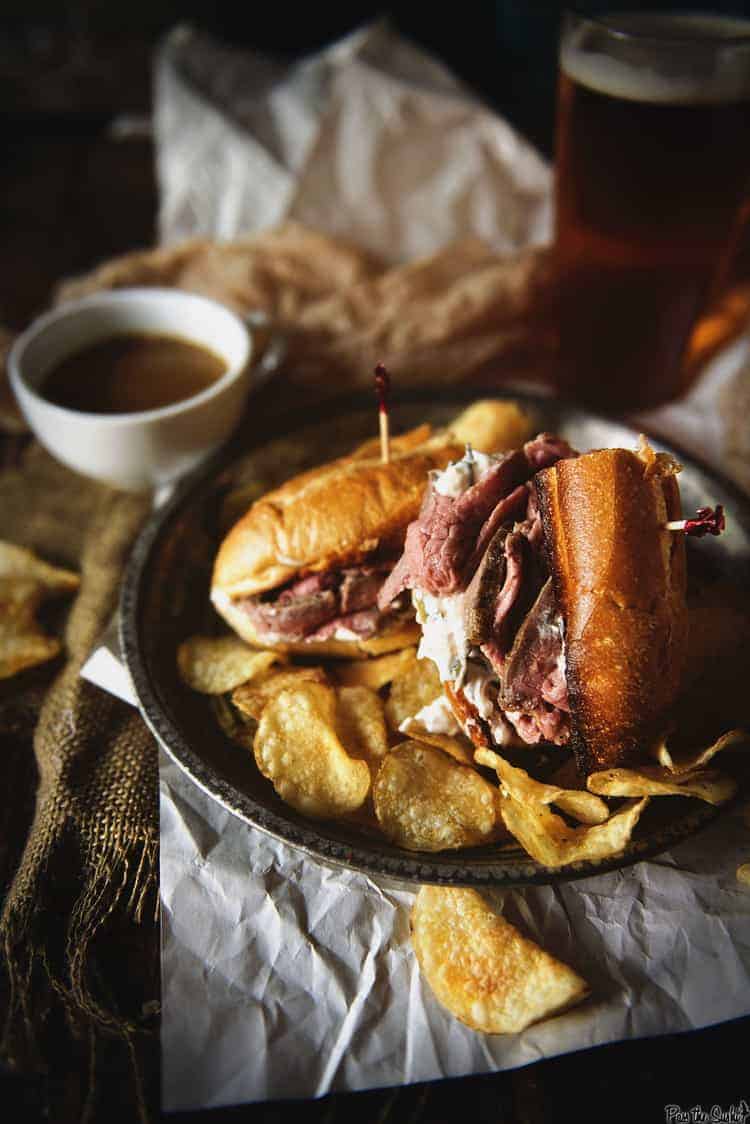 French Dip Sandwiches {to Kick Off Man Food Week} - Pass The Sushi