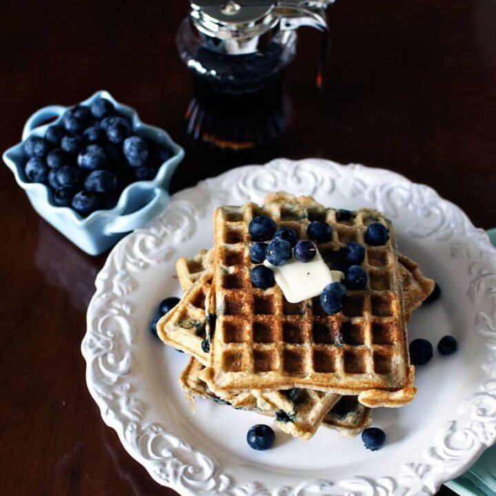 Blueberry Sour Cream Waffles Pass The Sushi