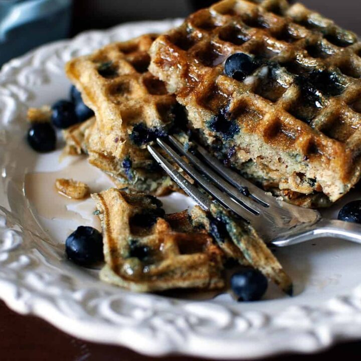 Blueberry Sour Cream Waffles Pass The Sushi