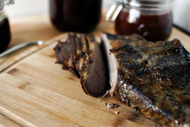 Learn how to make smoked brisket - a cut of beef that is so flavorful and tender, it will melt in your mouth! Recipe on PassTheSushi.com