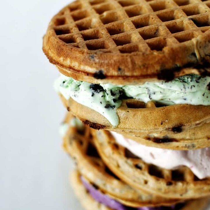 Waffle Ice Cream Sandwiches Pass The Sushi