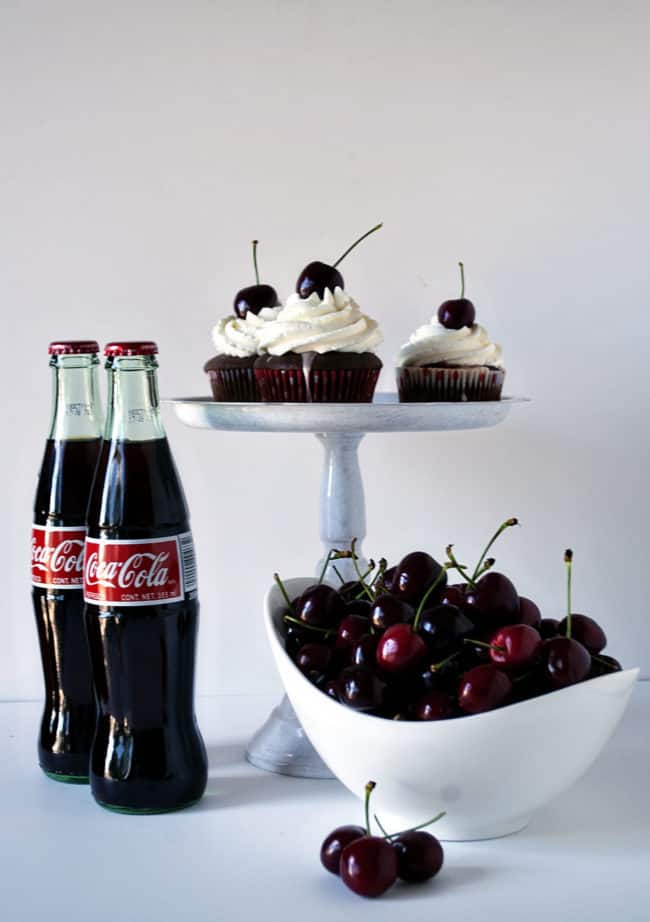 Cherry Coke Float Cupcakes  PasstheSushi.com