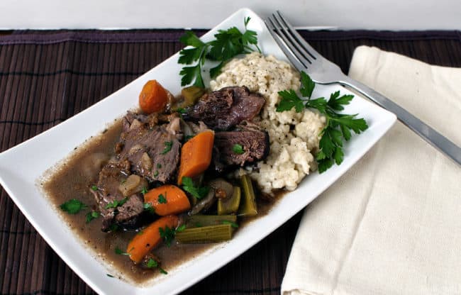 Celebrating Oktoberfest with German Sauerbraten and Spätzle Recipes \\ passthesushi.com