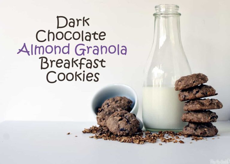 Dark Chocolate Almond Granola Breakfast Cookies