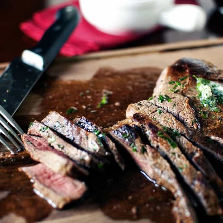 London Broil with Herb Butter