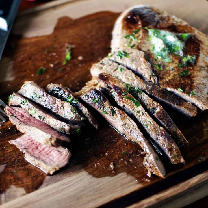 London Broil with Herb Butter \\ PassTheSushi.com