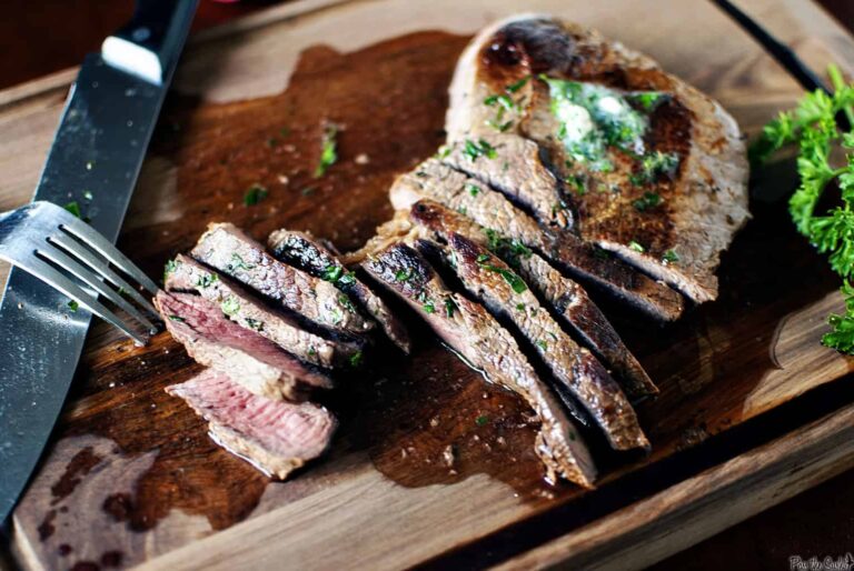 London Broil with Herb Butter